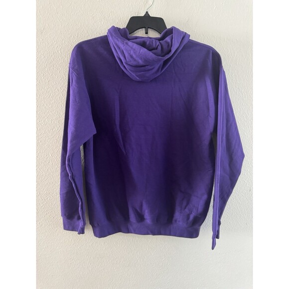 Waukegan Wrestling Distressed Retro Wrestler Pullover Hoodie purple size M - Picture 10 of 12